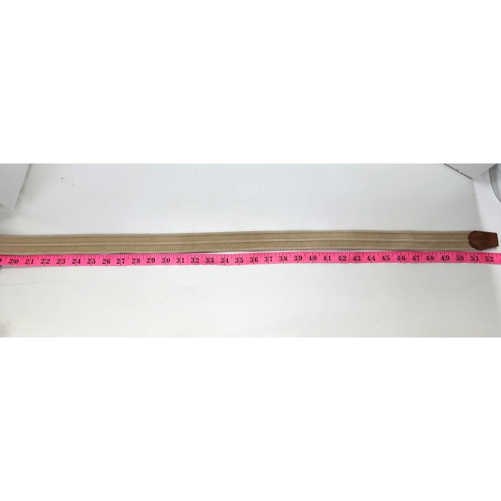 johnnie O Brentwood Washed Canvas D Ring Belt On the Go Beige Size XXL - Picture 9 of 12